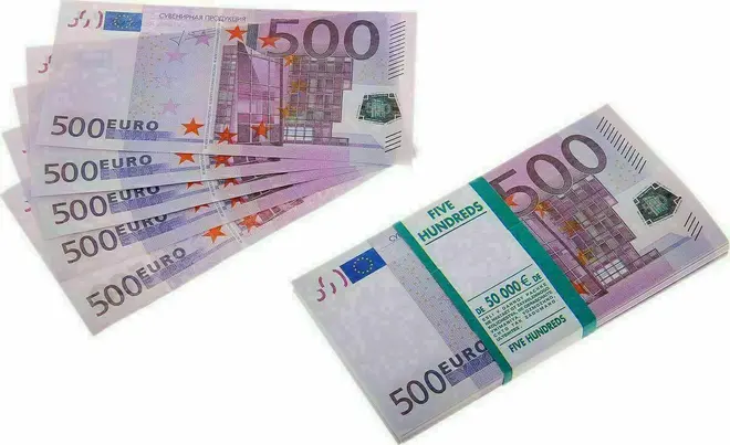 Деньги сувенирные 500 Евро